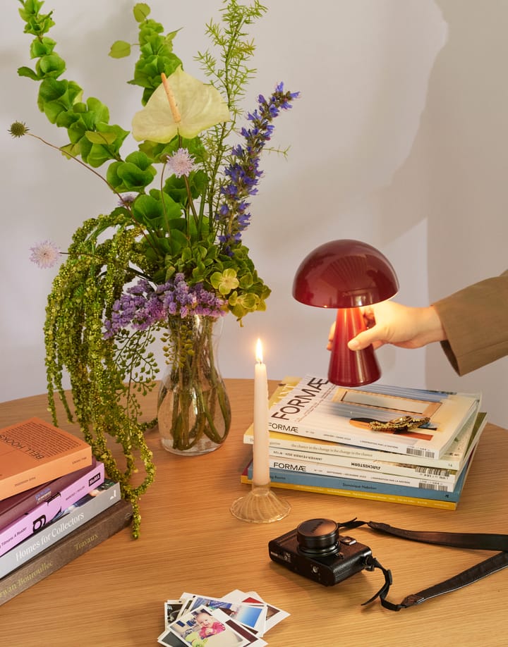 Mush portabel bordlampe, Red Hübsch Interior