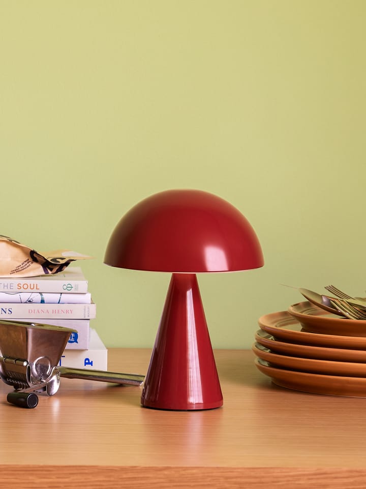 Mush portabel bordlampe, Red Hübsch Interior