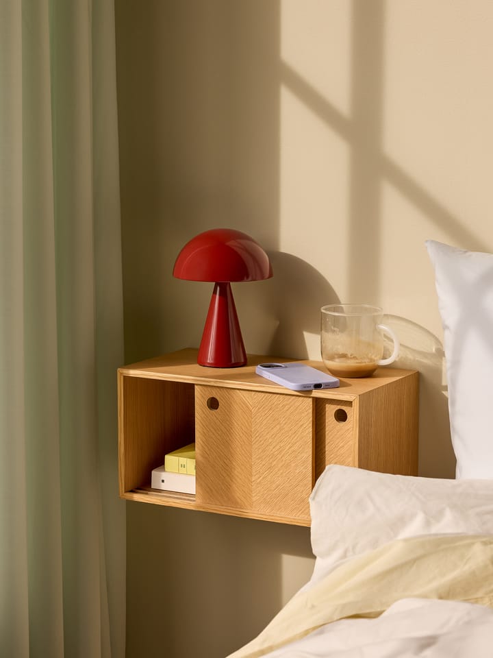 Mush portabel bordlampe, Red Hübsch Interior