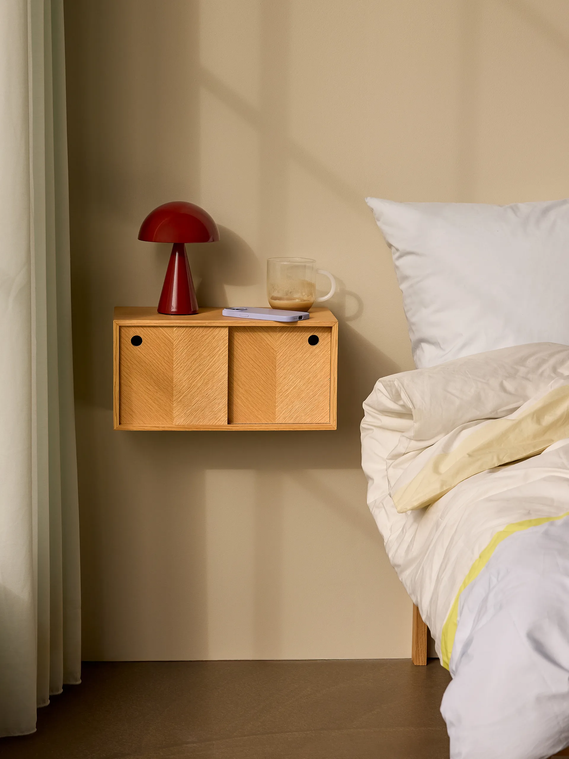 Mush portabel bordlampe, Red Hübsch Interior