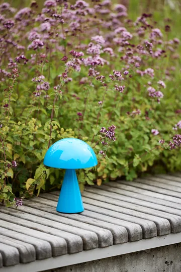 Mush portable bordlampe - Blue - Hübsch Interior