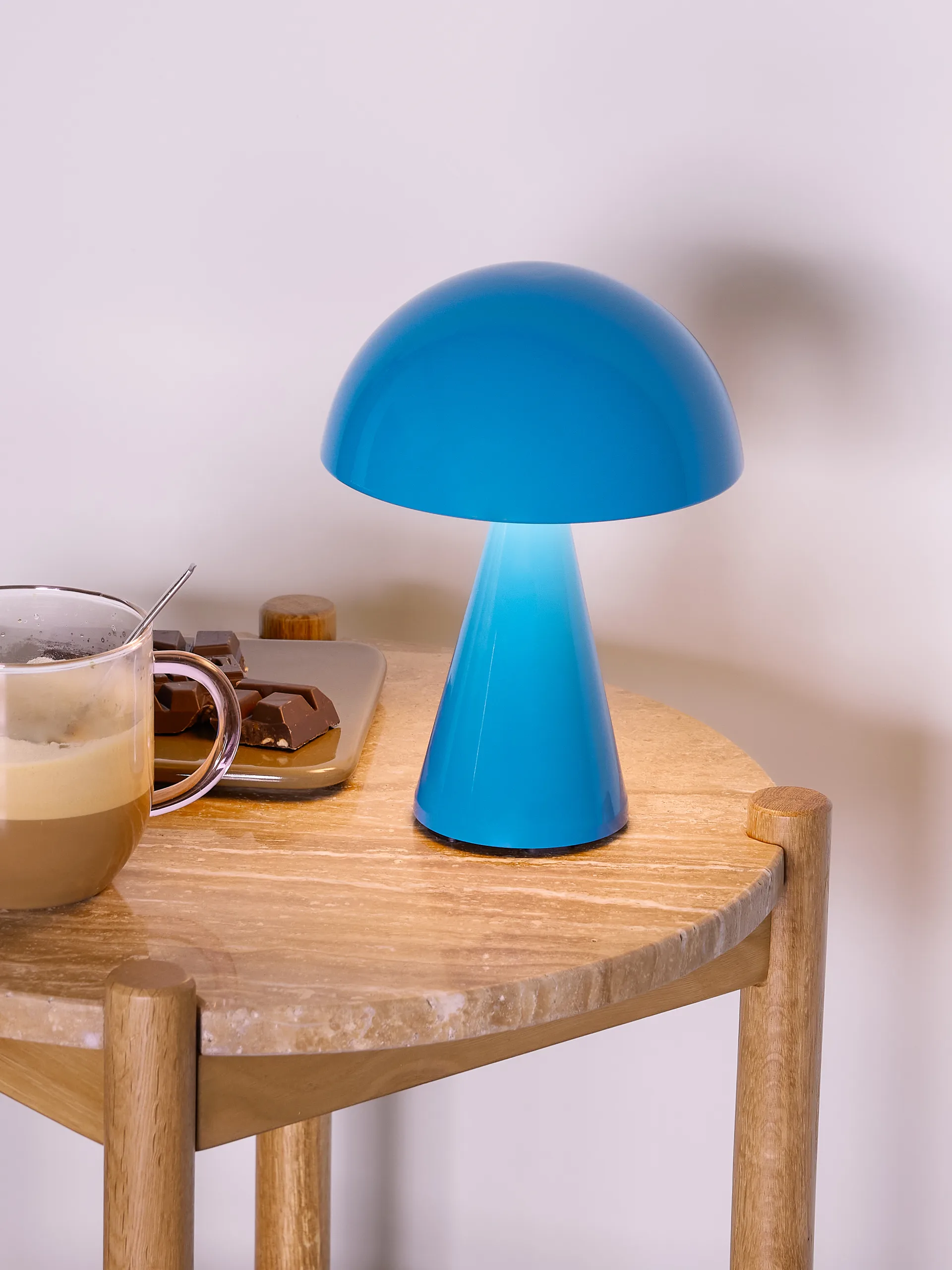 Mush portable bordlampe, Blue Hübsch Interior