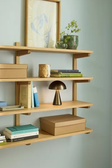 Mush portable bordlampe - Burnished brass, 20 cm - Hübsch Interior