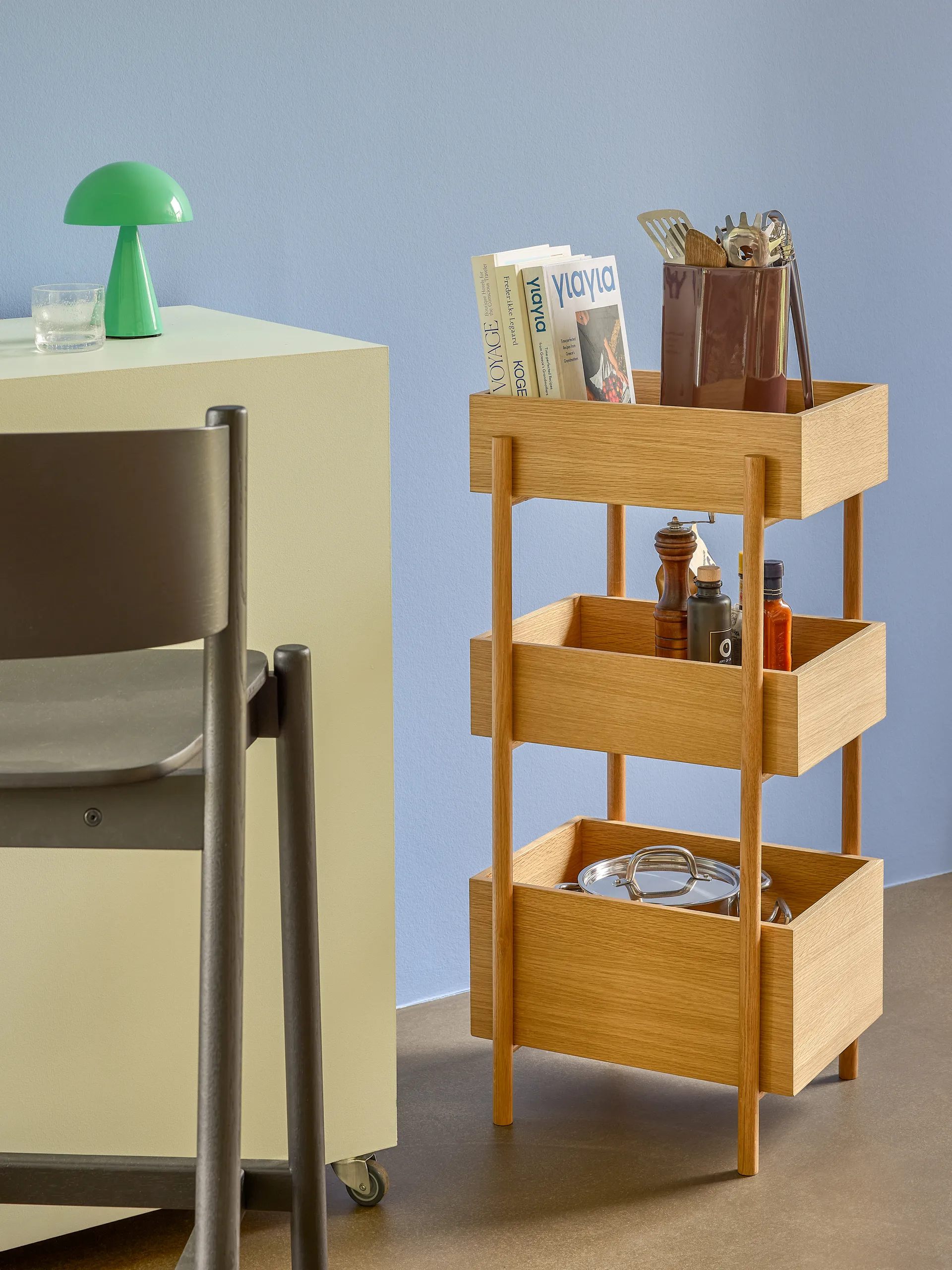 Mush portable bordlampe, Green Hübsch Interior