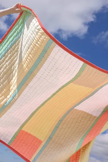 Pavilion pled - Coral-multicolour, 140x200 cm - Hübsch Interior