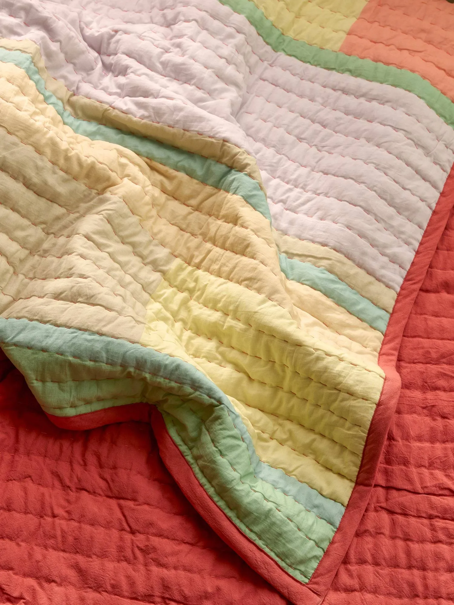 Pavilion pled, Coral-multicolour, 140x200 cm Hübsch Interior
