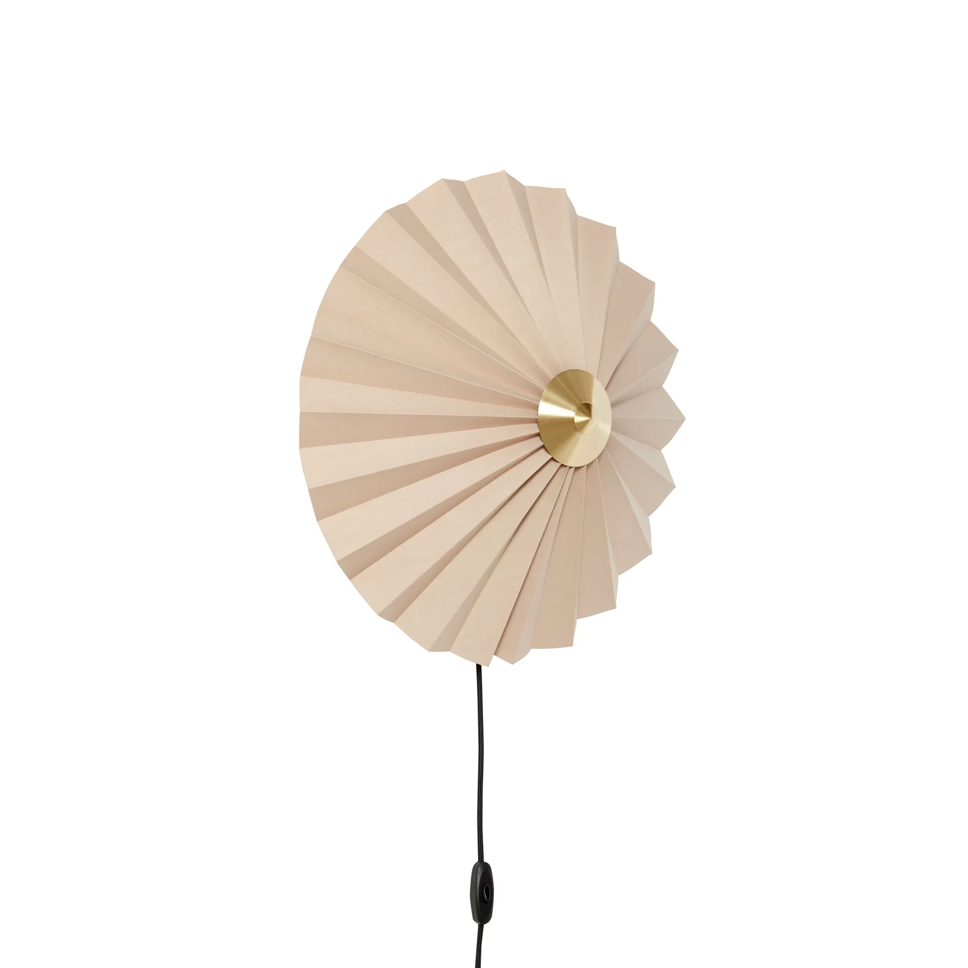 Pliss vegglampe, Beige Hübsch Interior