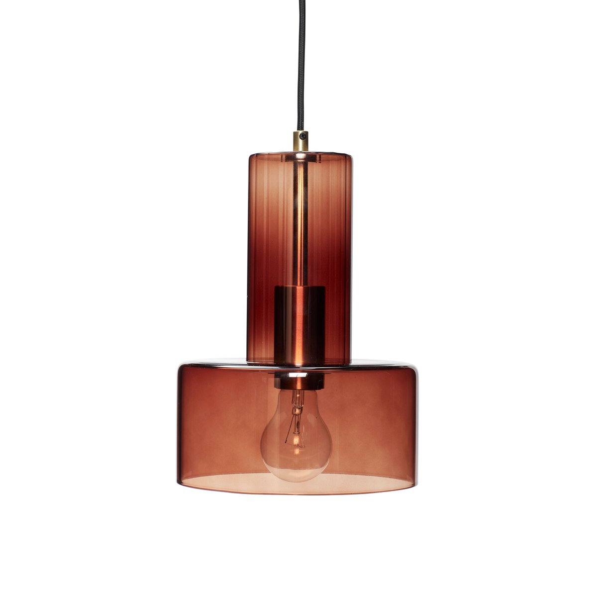 Hübsch Ripple taklampe Amber | Skandinavisk Design | Plafonder | Brun