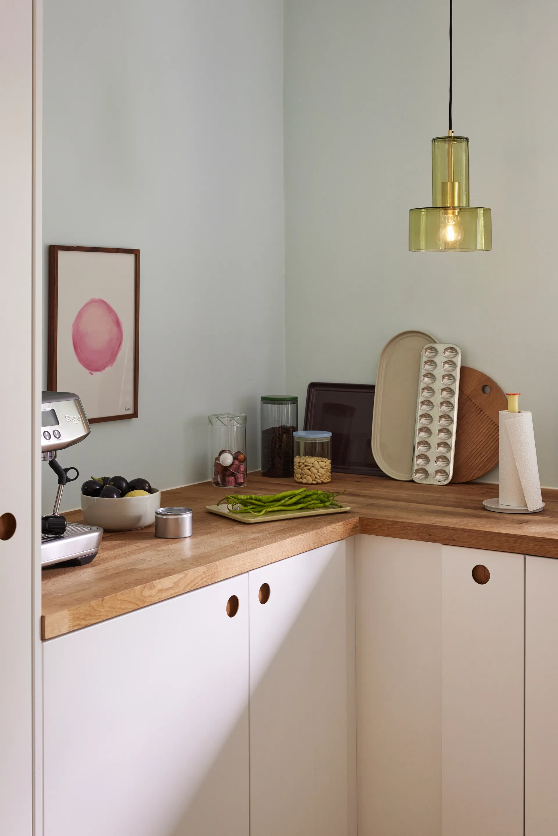 Ripple taklampe, Green Hübsch Interior