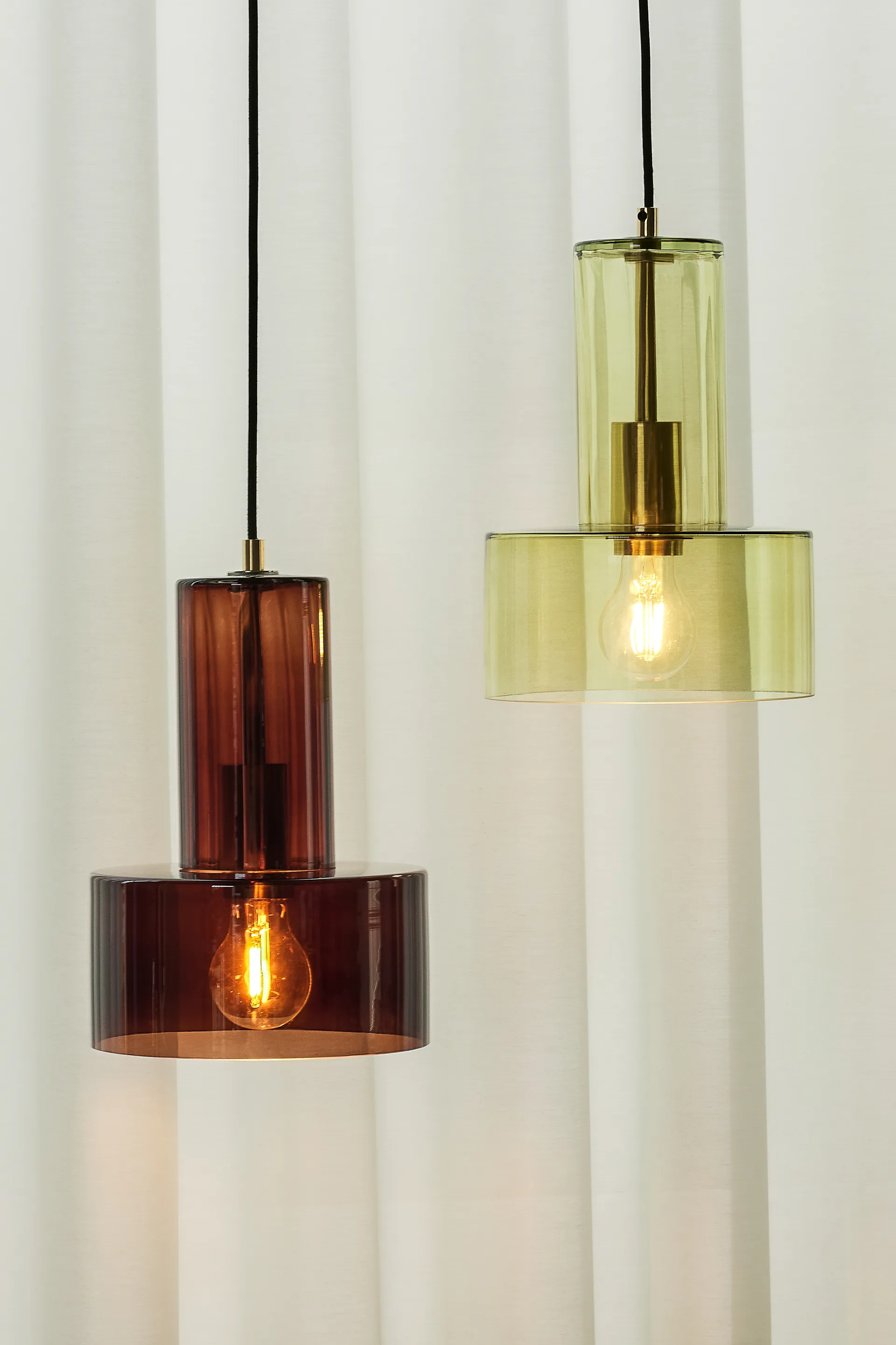 Ripple taklampe, Green Hübsch Interior