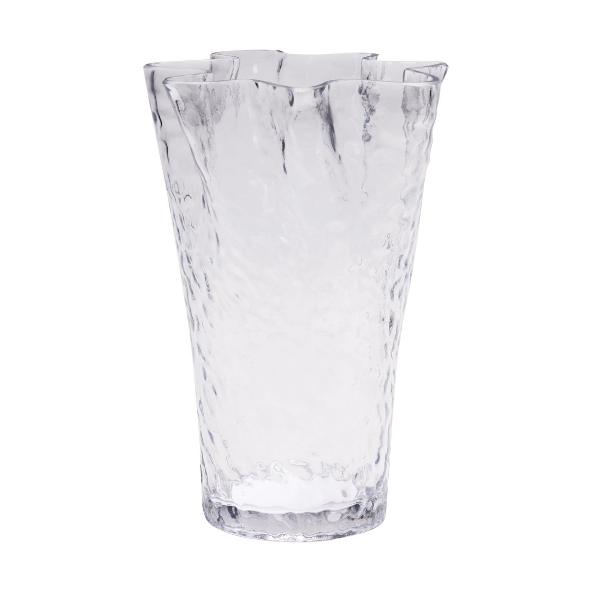 Bilde av Hübsch Ruffle vase Clear