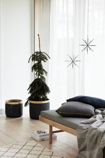 Teppe 90x150 cm - Hvit-grå - Hübsch Interior
