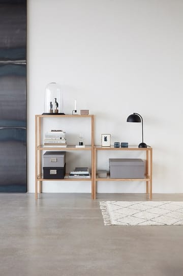 Teppe 90x150 cm - Hvit-grå - Hübsch Interior