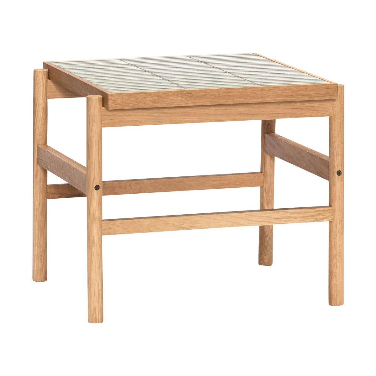 Hübsch Tile sidebord Eik-mint | Skandinavisk Design | Avlastningsbord & Sidebord | Beige
