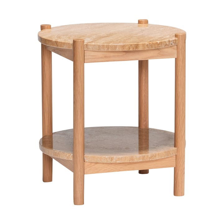 Trava sidebord - Eik-travertin - Hübsch