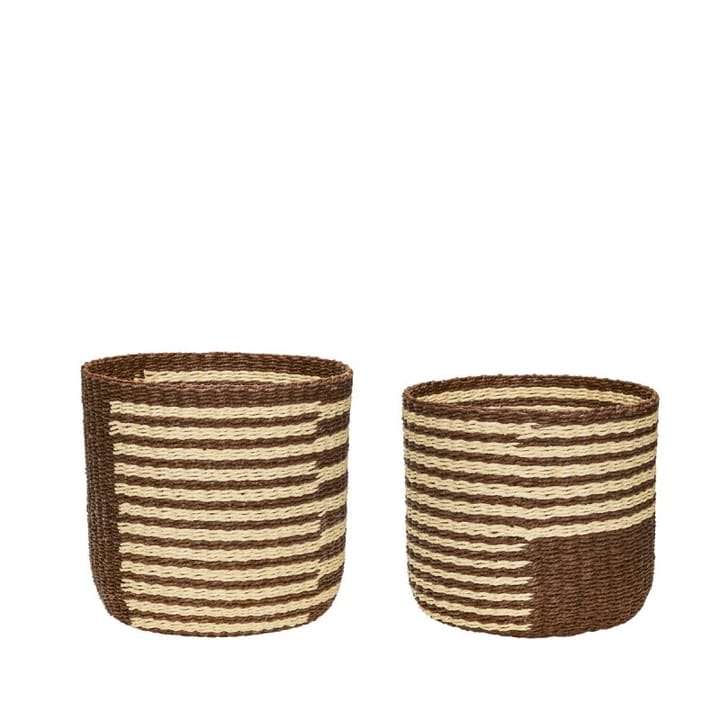 Twine kurver 2-pakning - Brun-beige - Hübsch
