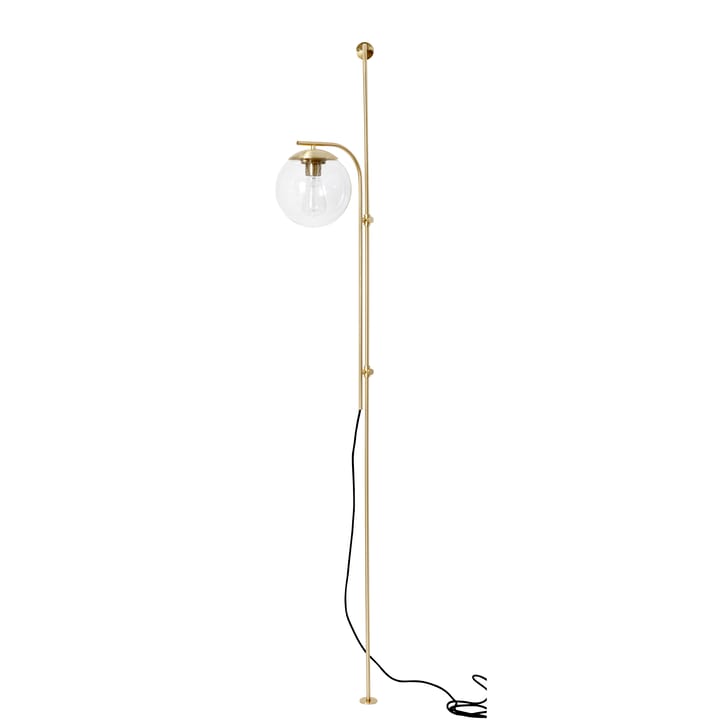 Vegglampe 182 cm - Metall-glass-messing-klar - Hübsch