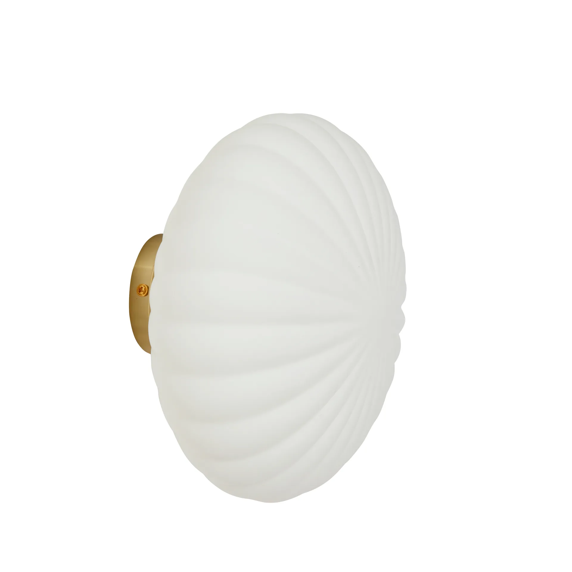 Vegglampe, Hvit-messing Hübsch Interior