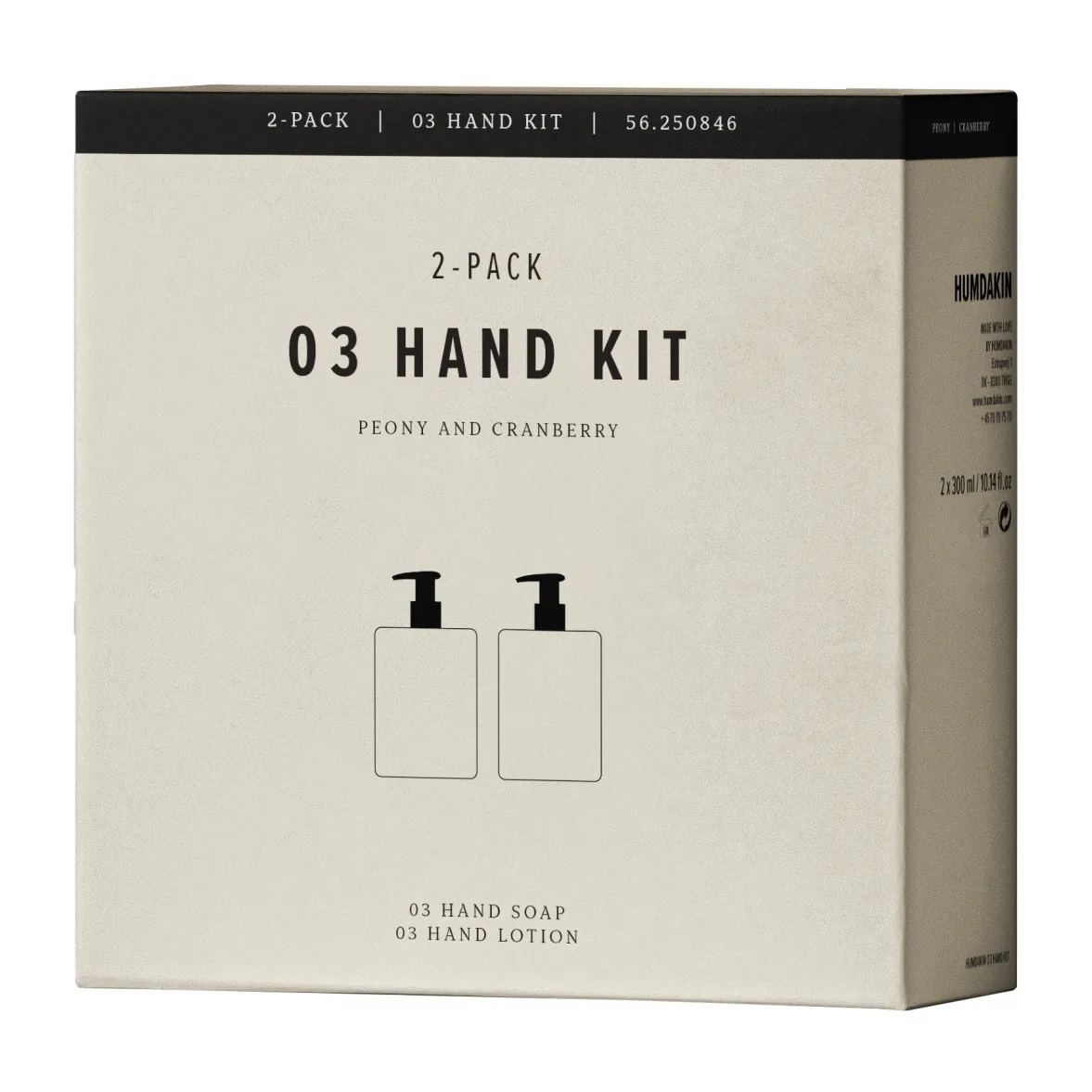 Humdakin håndpleiesett 2 x 300 ml, Peony & cranberry Humdakin