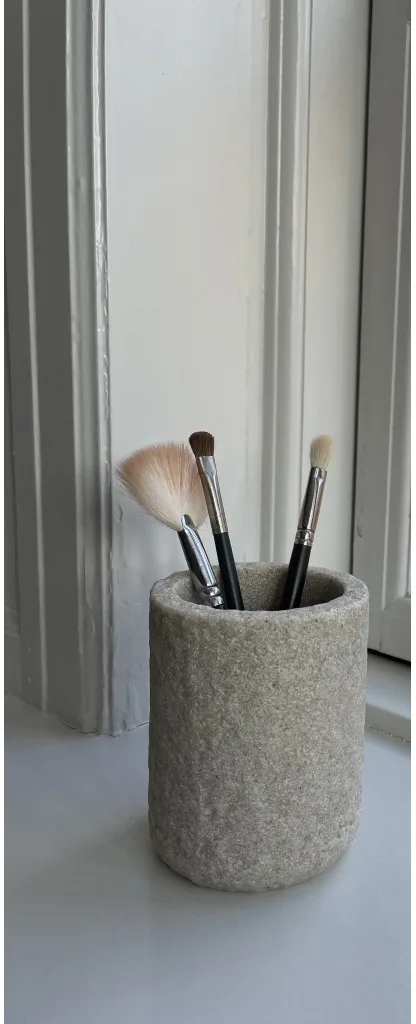 Humdakin Sandstone tannbørstekopp 10 cm, Natural Humdakin