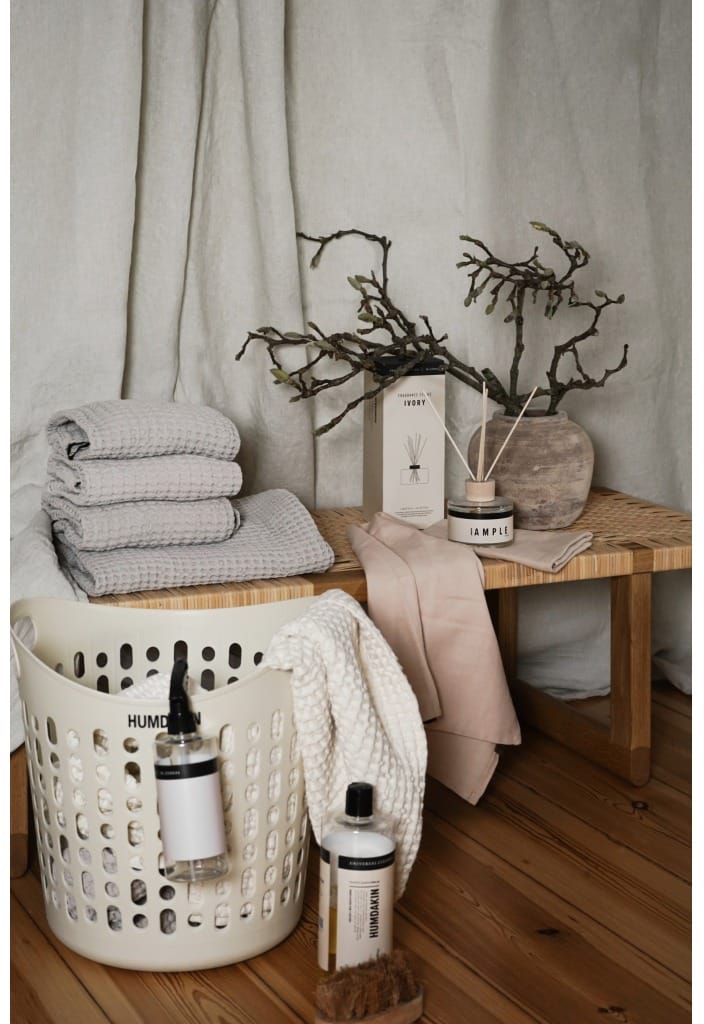 Humdakin skittentøyskurv Ø 39 cm, Beige Humdakin