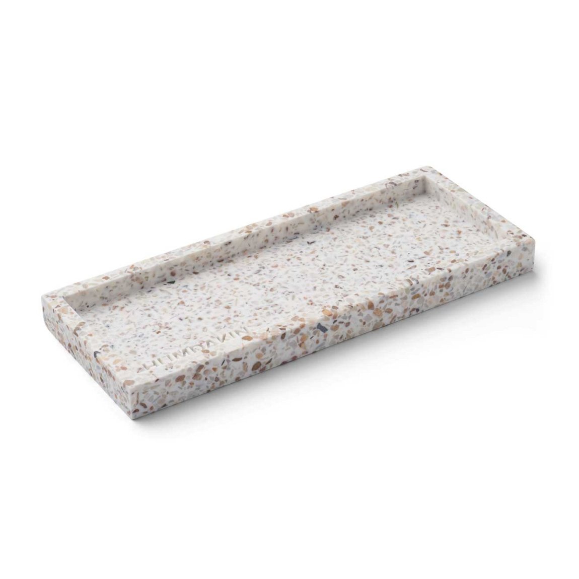 Humdakin Humdakin Terrazzo brett 10 x 25 cm White-brown