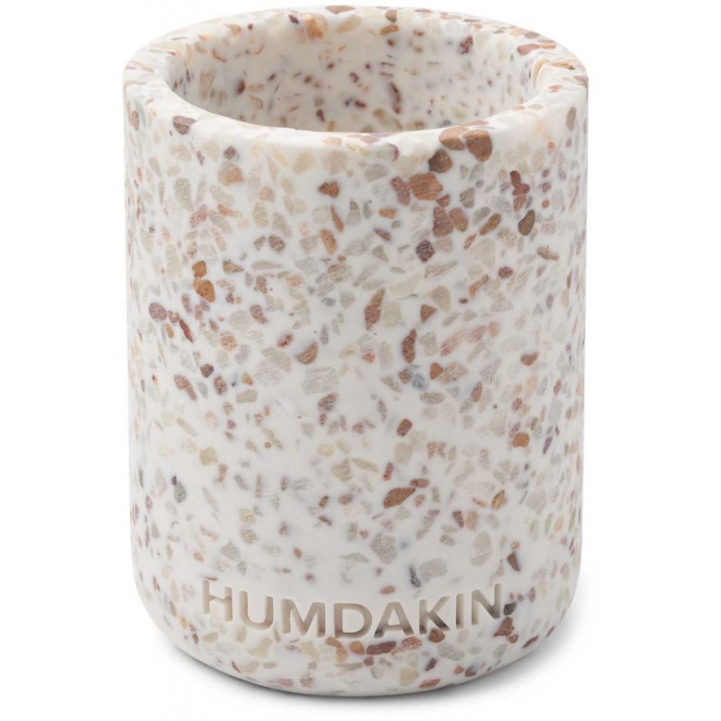 Humdakin Terrazzo tannglass 10 cm White-brown | Skandinavisk Design | Tannbørsteholder | Hvit