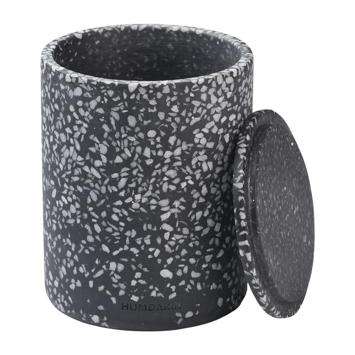 Humdakin Terrazzo vase med lokk Ø13 cm - Black - Humdakin
