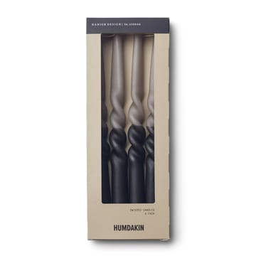 Humdakin vridde lys 30 cm 4-pakning - Coal-stone - Humdakin