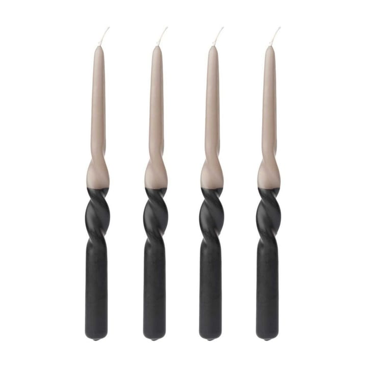Humdakin vridde lys 30 cm 4-pakning, Coal-stone Humdakin