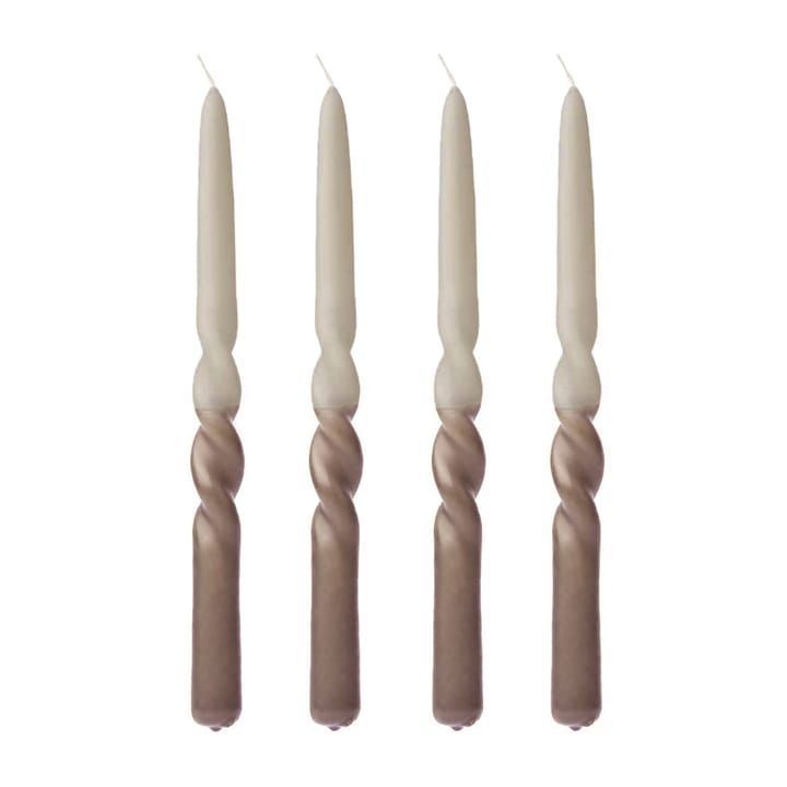 Humdakin vridde lys 30 cm 4-pakning - Oak-light stone - Humdakin