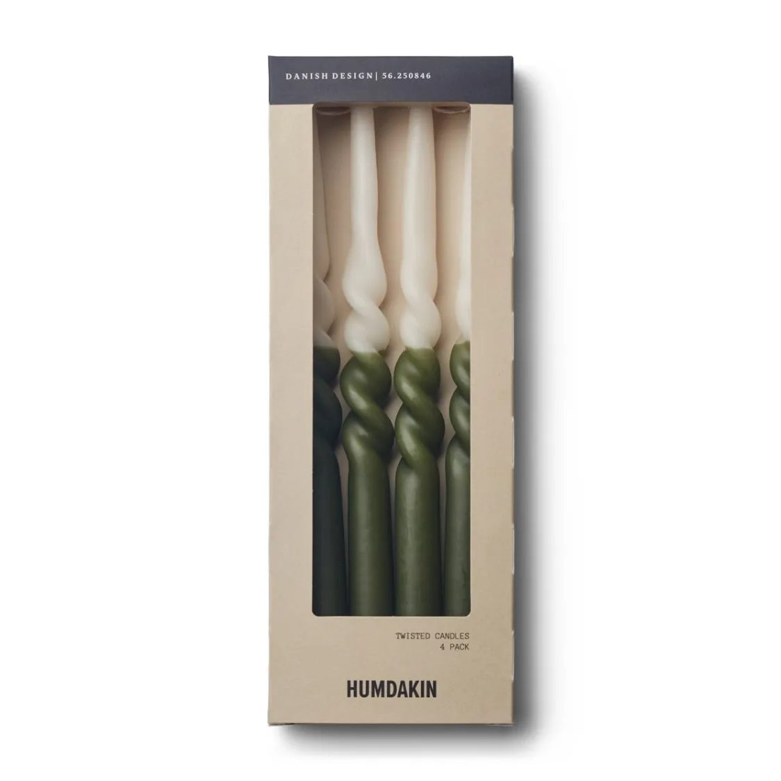 Humdakin vridde lys 30 cm 4-pakning, Shell-fern Humdakin