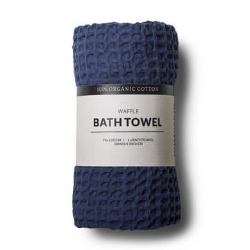 Humdakin Waffle badehåndkle 70 x 135 cm - Sea blue - Humdakin