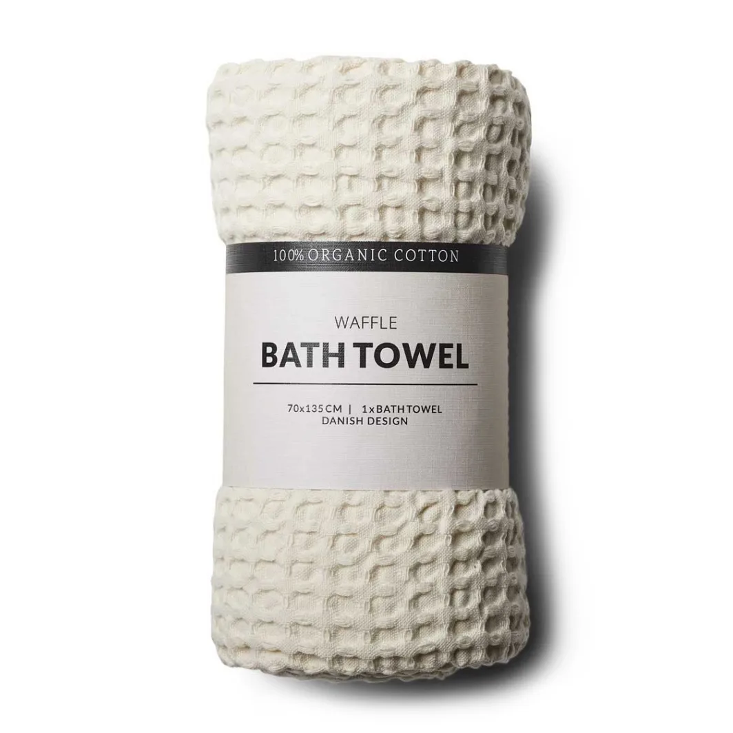 Humdakin Waffle badehåndkle 70 x 135 cm, Shell Humdakin