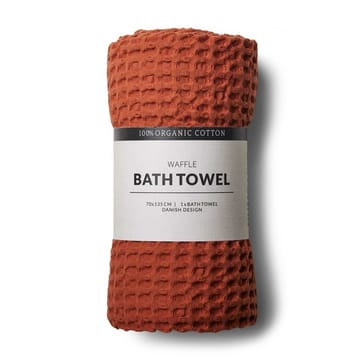 Humdakin Waffle badehåndkle 70 x 135 cm - Terracotta - Humdakin