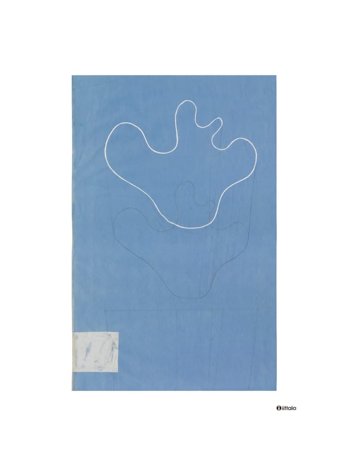 Aalto art Sketch blue plakat - 50 x 70 cm - Iittala