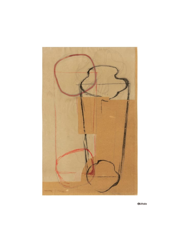 Aalto art Sketch brown plakat - 50 x 70 cm - Iittala