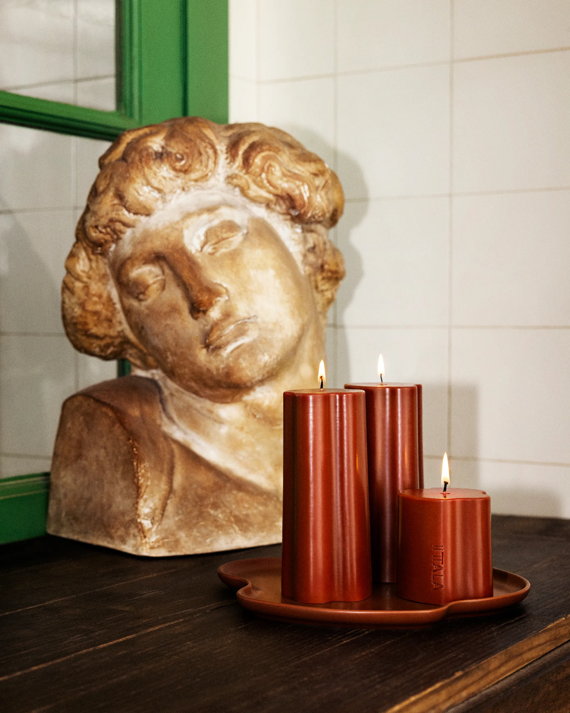 Aalto blokklys, Eld, 16 cm Iittala