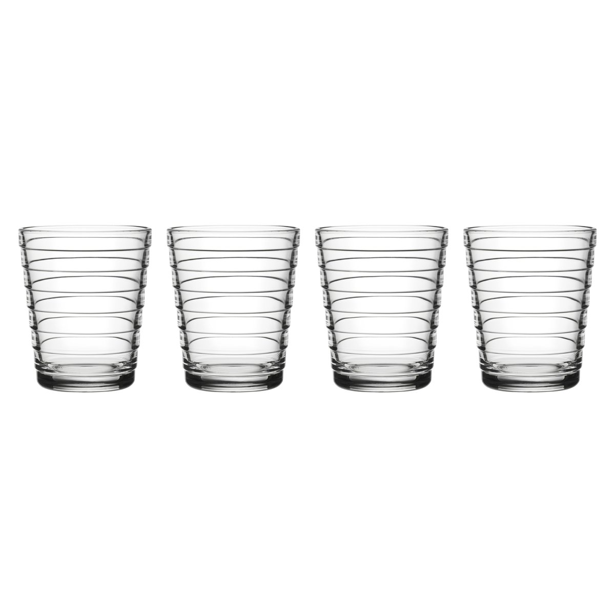 Iittala Aino Aalto drikkeglass 4-stk. 22 cl Klar | Skandinavisk Design | Vannglass | Gjennomsiktig
