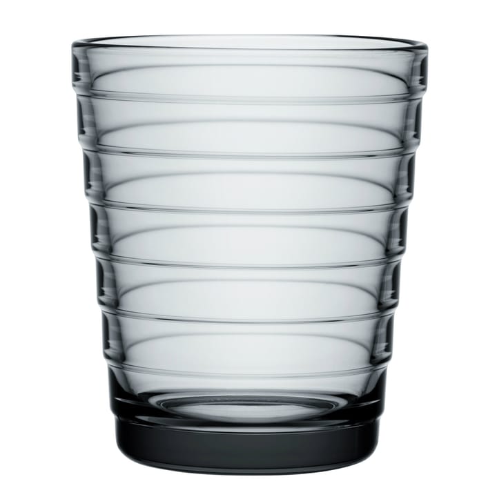 Aino Aalto vannglass 2-pack 22 cl - grå - Iittala