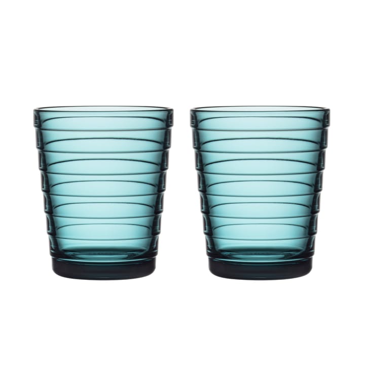 Aino Aalto vannglass 2-pack 22 cl - havblå - Iittala