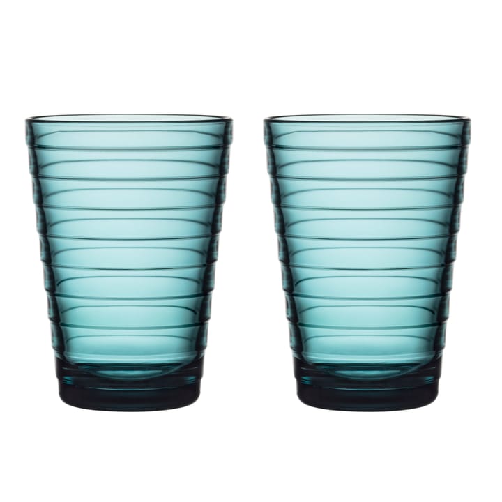 Aino Aalto vannglass 2-pack 33 cl - havblå - Iittala