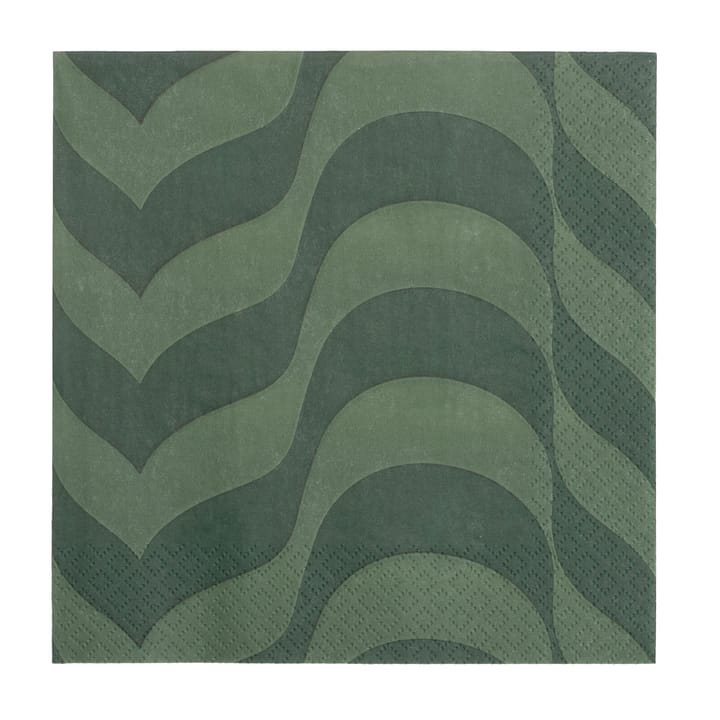 Alvar Aalto papirserviett 33x33 cm 20-pakning - Mosegrønn - Iittala