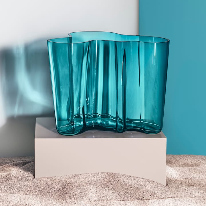 Alvar Aalto vase havblå - 16 mm - Iittala