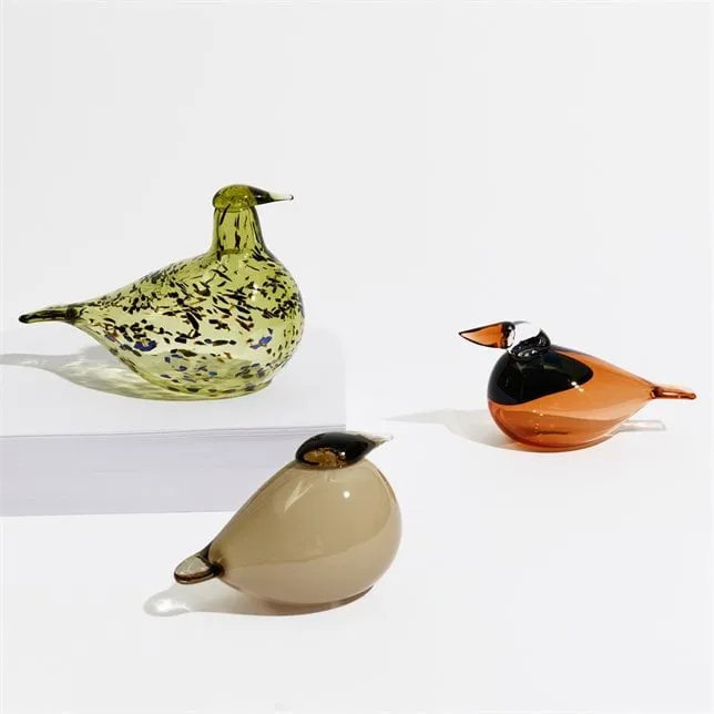 Birds by Toikka Rørsanger, Finsk sand, 21x13 cm Iittala