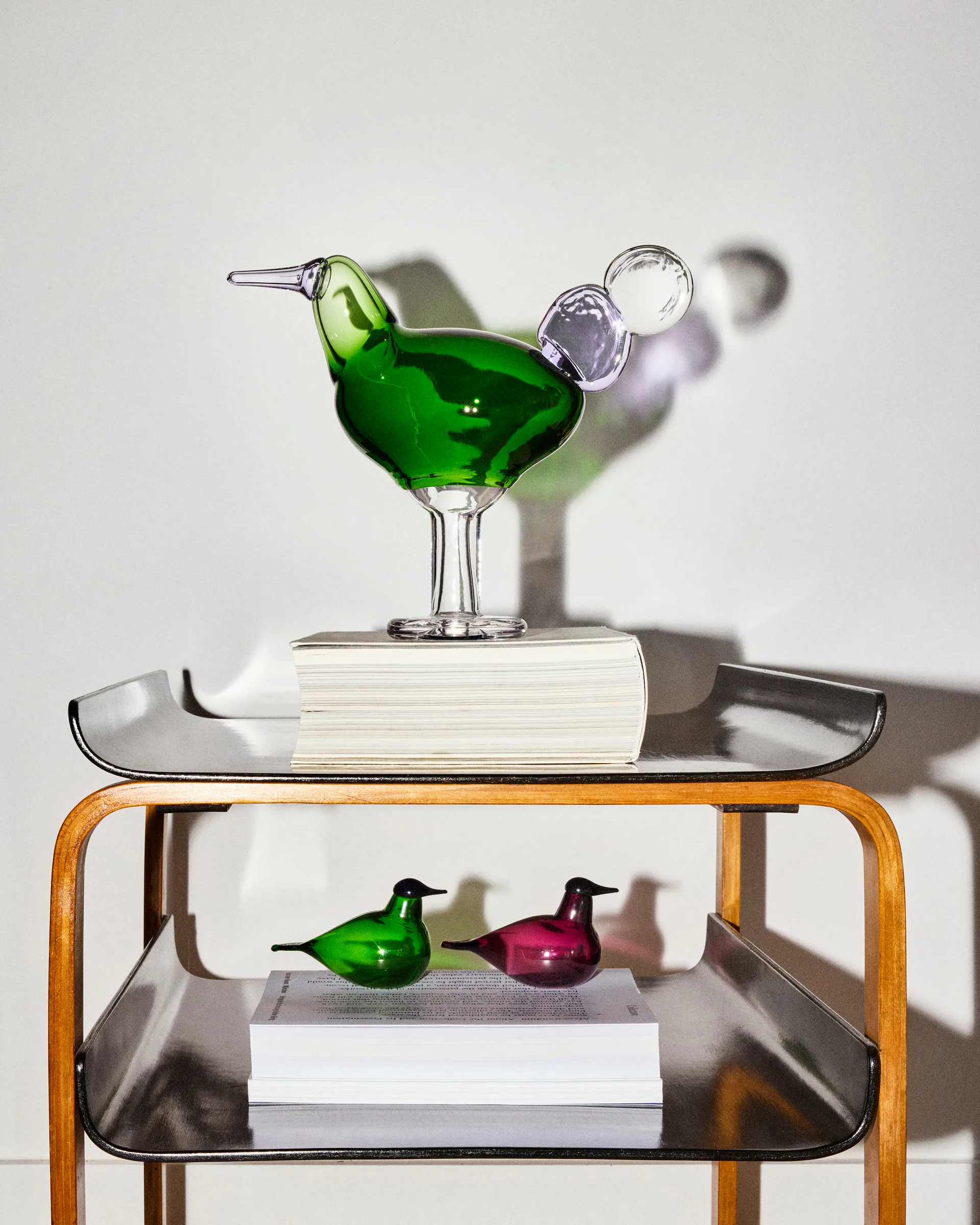 Chiffchaff glassfugl, Grønn, 13×8 cm Iittala