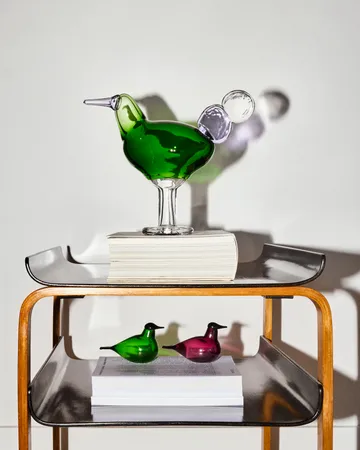 Chiffchaff glassfugl - Grønn, 13×8 cm - Iittala