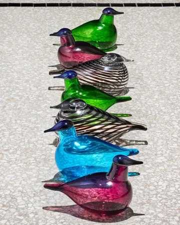 Chiffchaff glassfugl - Grønn, 13×8 cm - Iittala