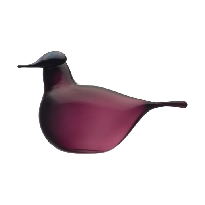 Chiffchaff glassfugl - Lilla, 13x8 cm - Iittala