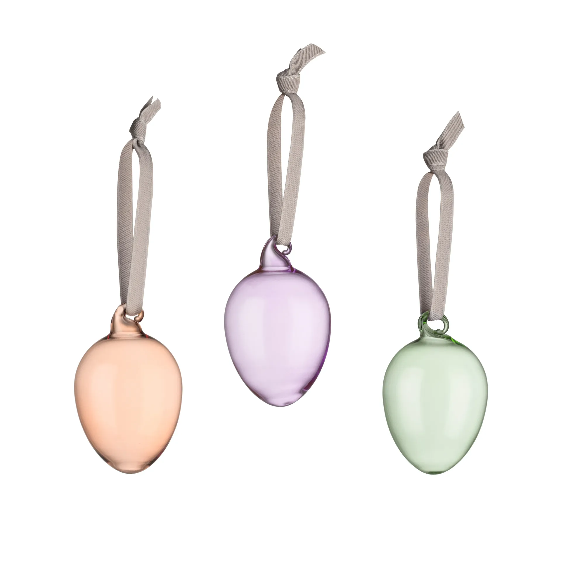 Iittala glassegg 60 mm 3-stk., Brun-lilla-grønn Iittala